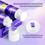 【3 dias para chegar】TOYADENT Pasta de Dente Ultravioleta - Clareamento Roxo Neutralizante + Flúor Anti-Cáries+Sem Aditivos - Imagem 4